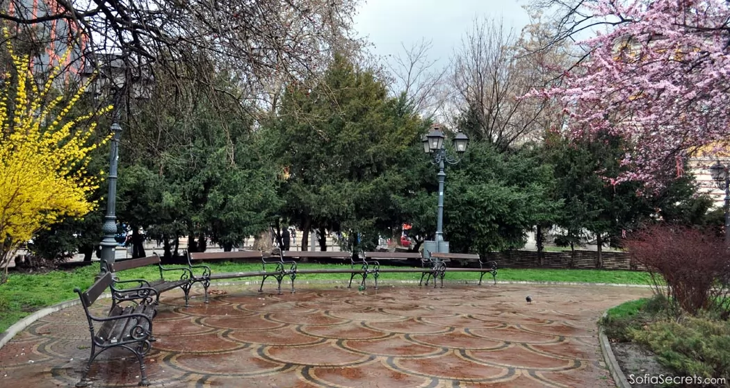 Park in Sofia, Bulgaria near the mineral water